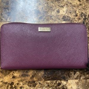 Kate Spade Large Purple Wallet